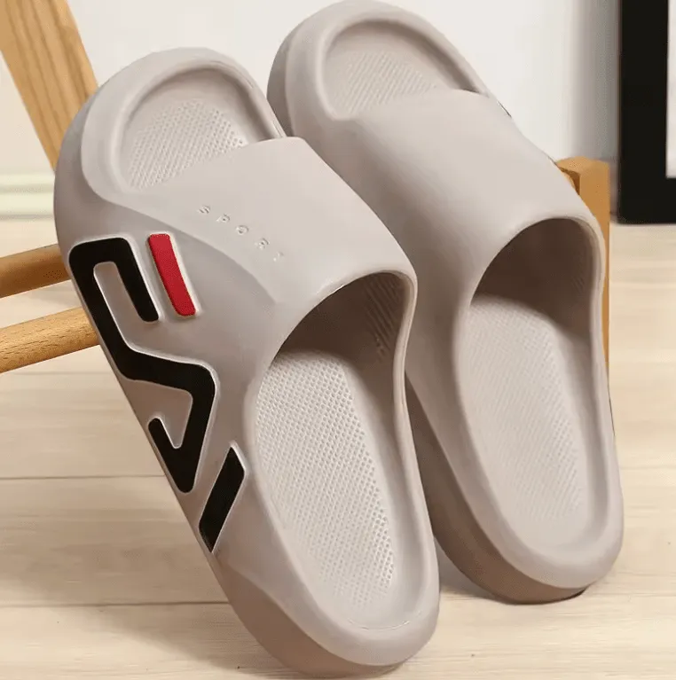 2025 Men’s EVA Slippers – Thick Bottom Anti-Slip Korean Style Sports Slip-On for Summer