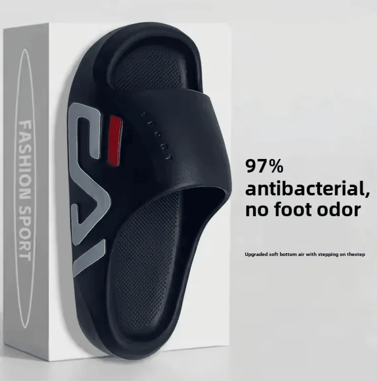 2025 Men’s EVA Slippers – Thick Bottom Anti-Slip Korean Style Sports Slip-On for Summer