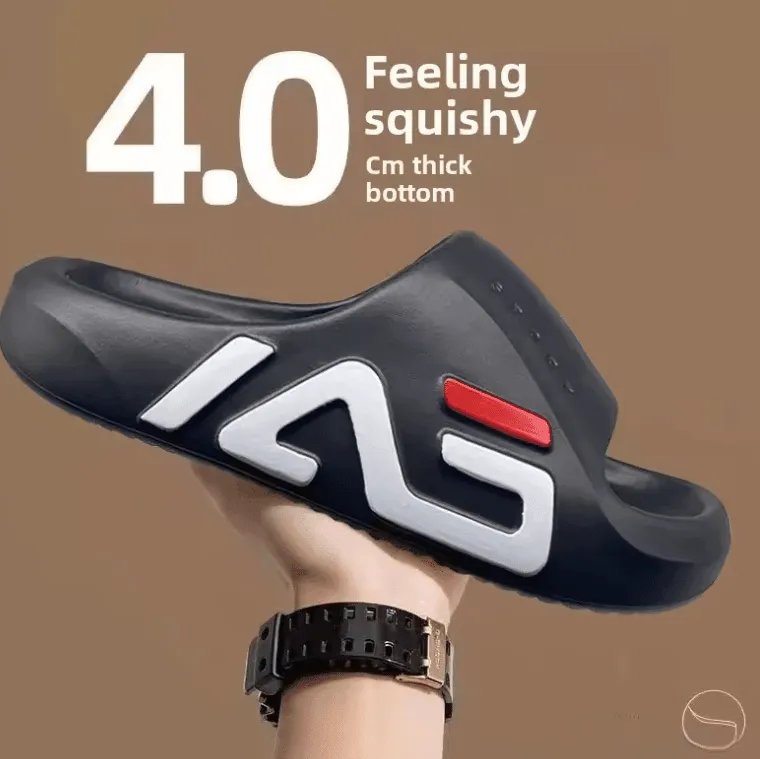 2025 Men’s EVA Slippers – Thick Bottom Anti-Slip Korean Style Sports Slip-On for Summer