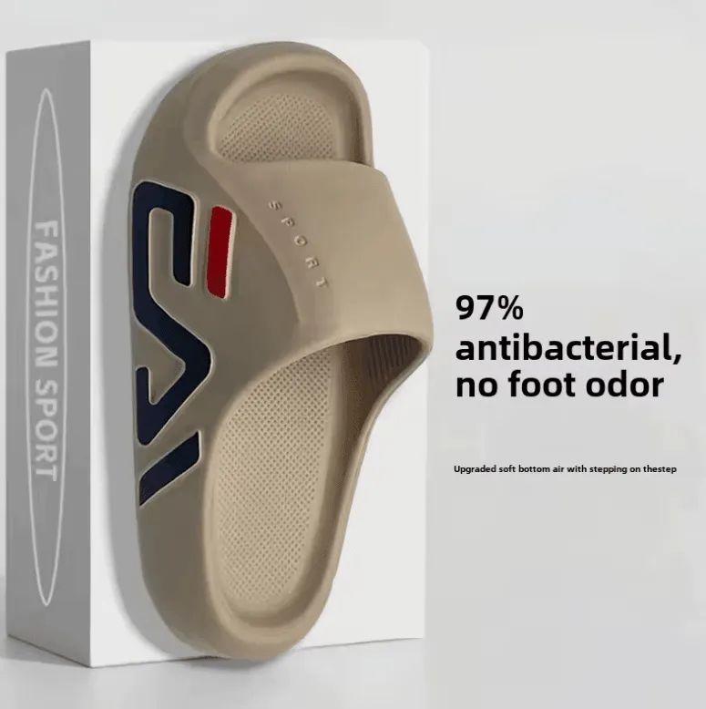 2025 Men’s EVA Slippers – Thick Bottom Anti-Slip Korean Style Sports Slip-On for Summer