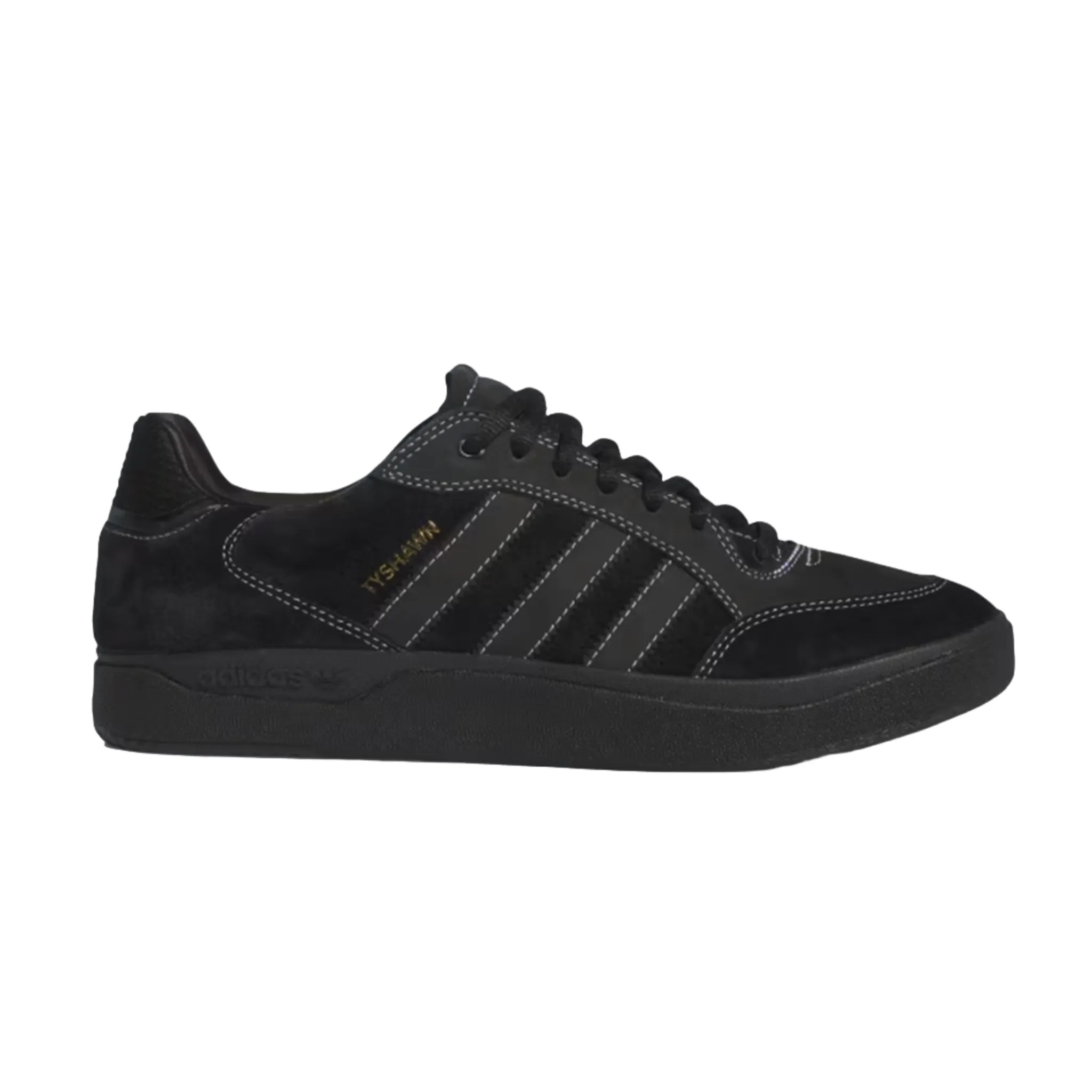 Adidas Tyshawn Low Core Black/Cloud White/Gold Metallic