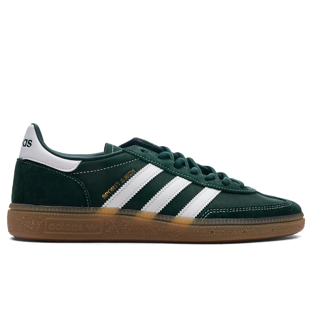 Adidas x Sporty & Rich Handball Spezial - Dark Green/Footwear White/Gum