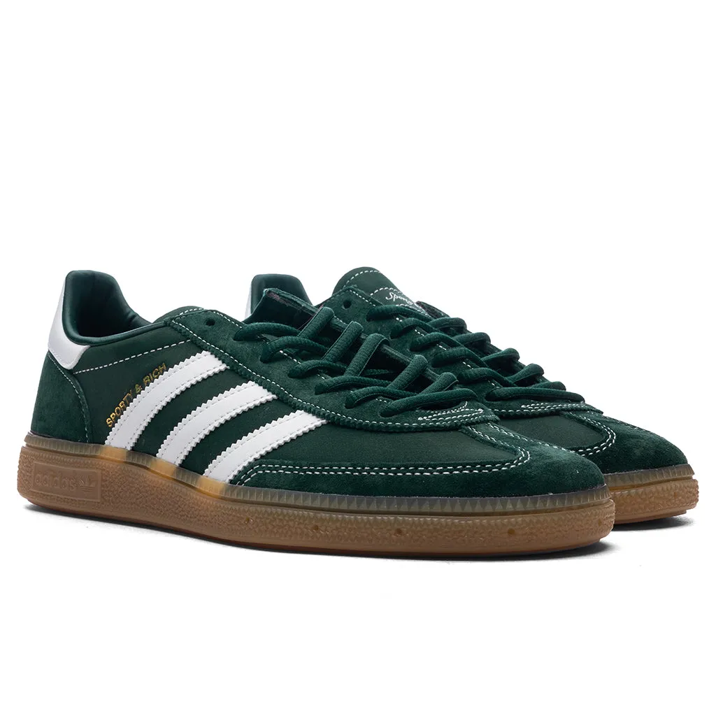 Adidas x Sporty & Rich Handball Spezial - Dark Green/Footwear White/Gum