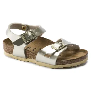 Birkenstock Girl's 'Rio' Electric Metallic Gold Sandals