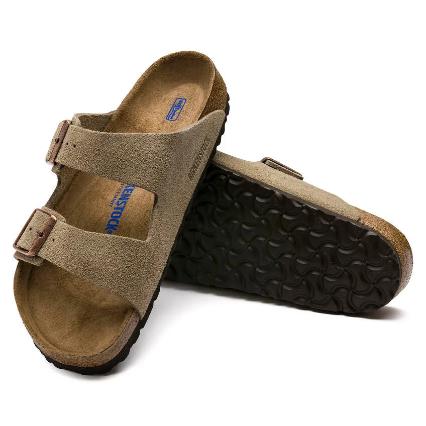 Birkenstock Women's Arizona Soft Footbed Suede Leather - Taupe