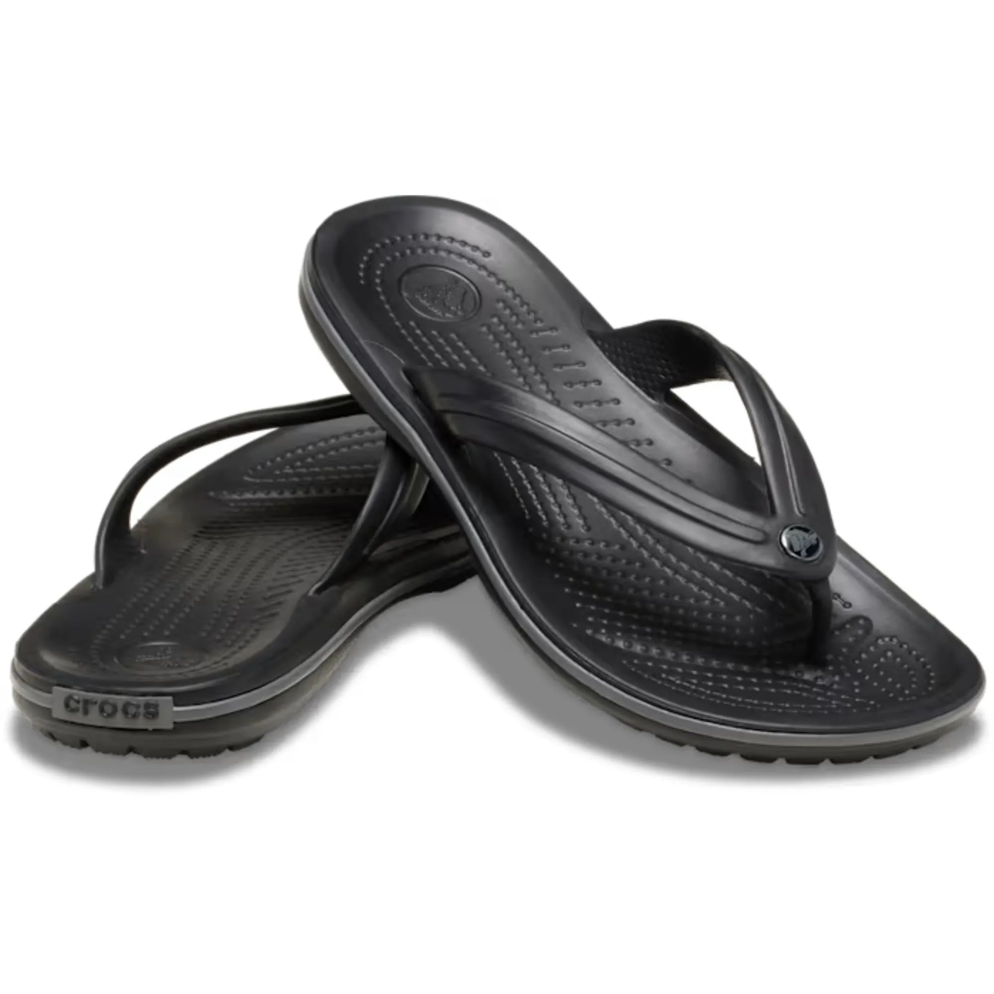 Crocs Crocband™ Flip In Black/Slate Grey