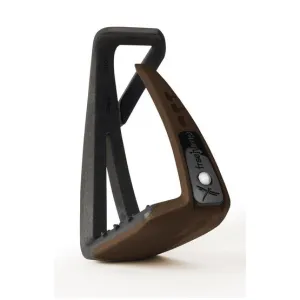Free Jump black and brown Soft Up Lite stirrups