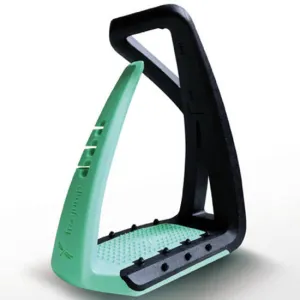 Free Jump black and green Soft Up Lite stirrups