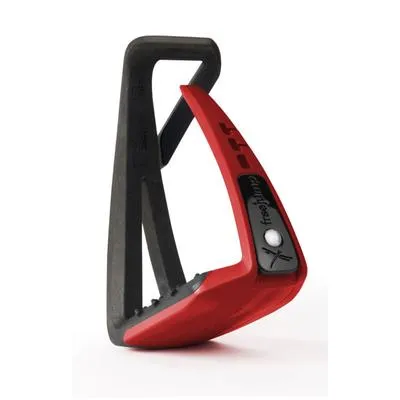 Free Jump black and red Soft Up Lite stirrups