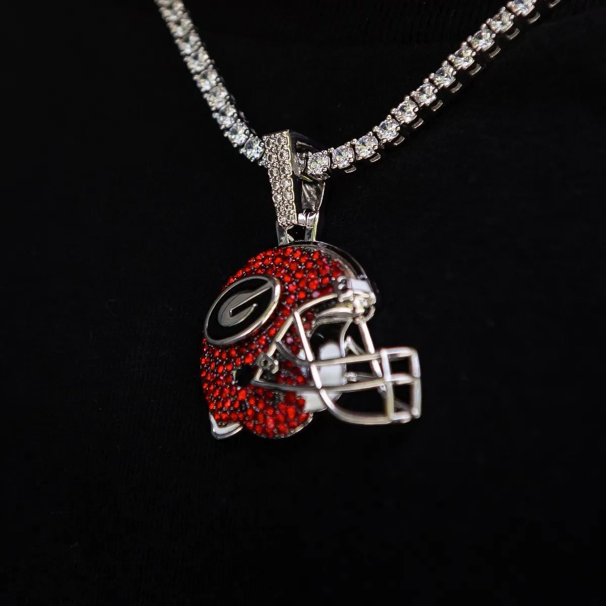 Georgia Bulldogs Football Helmet Pendant