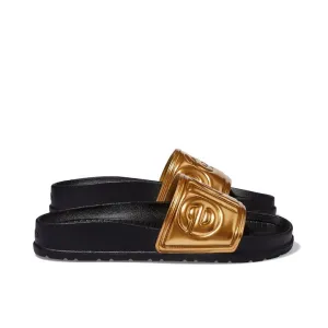 Lennon Slide (Metallic Gold   Really Black)