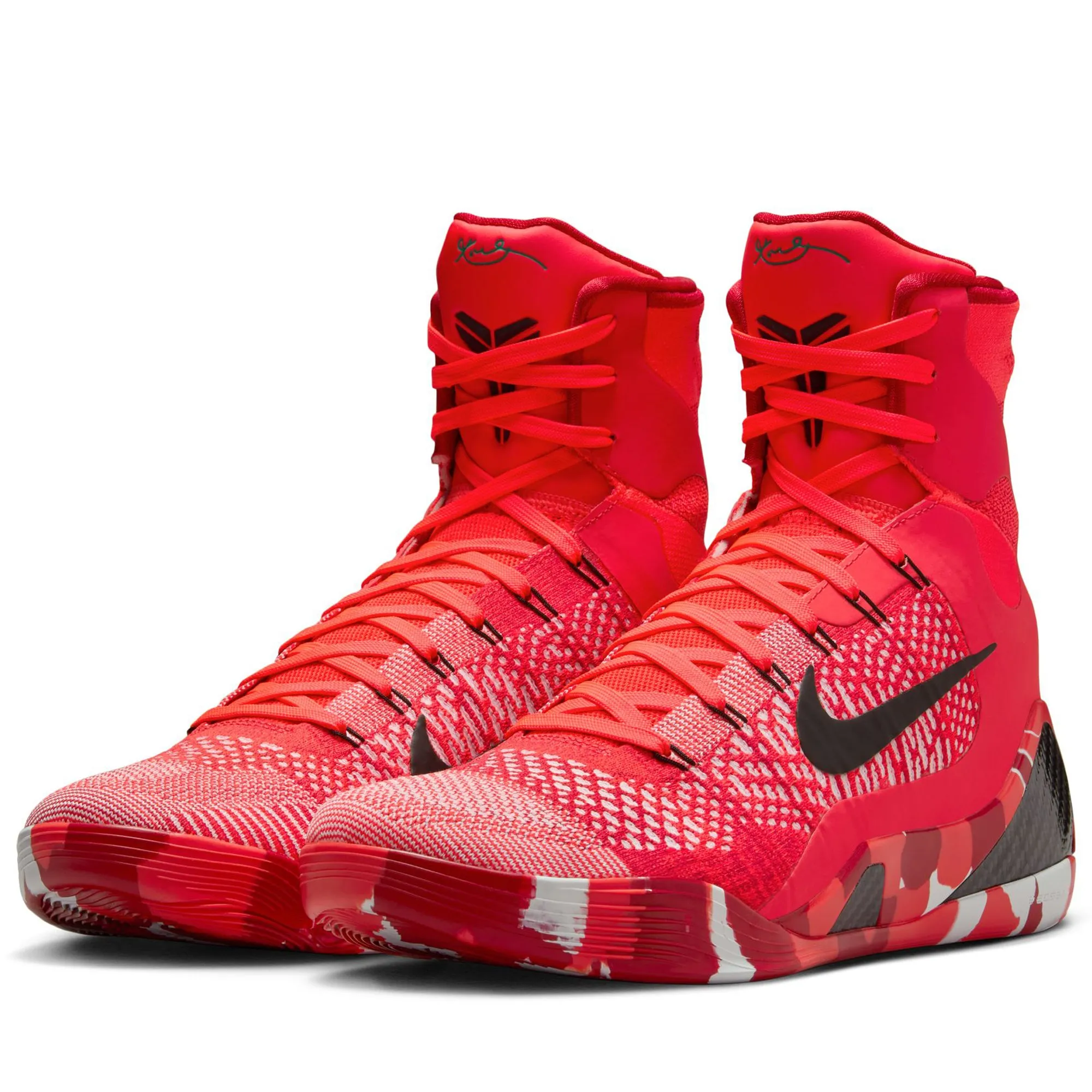 Nike Kobe IX Elite High Protro 'Christmas' - Bright Crimson/Black