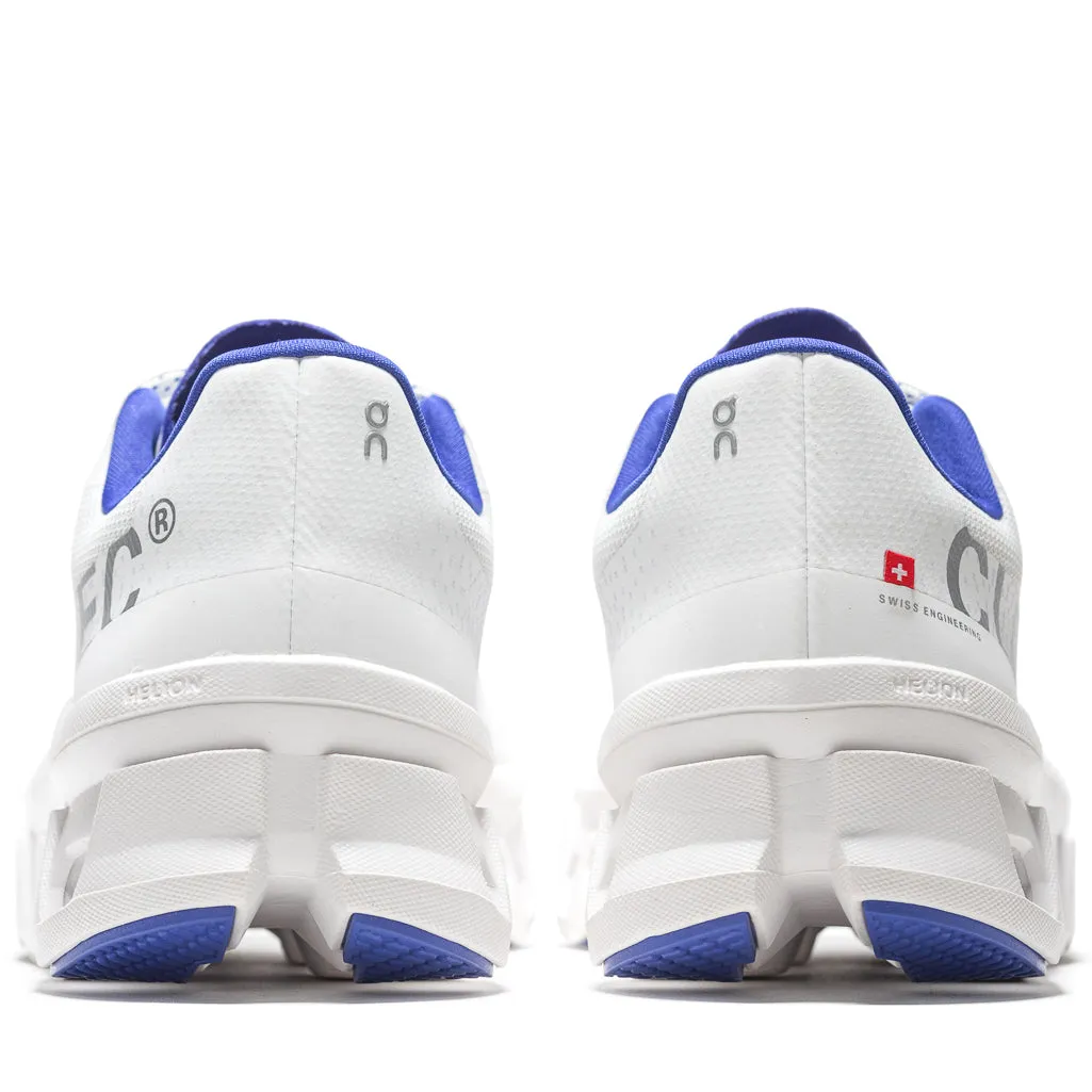 On Cloudmonster - White/Indigo