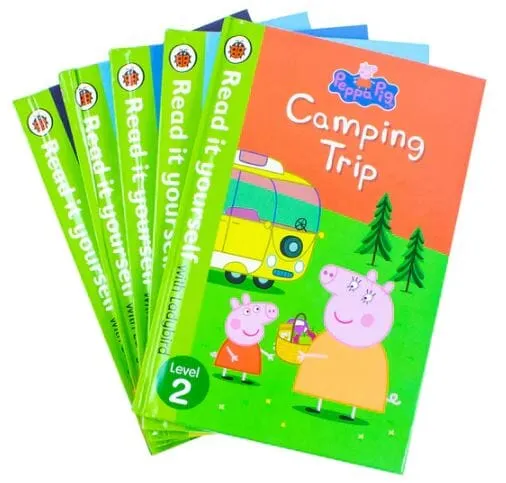 Peppa Pig Read It Yourself (Level 2) by Ladybird: 5 Books Collection Box Set - Ages 4  - Hardback