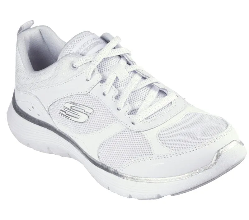 Skechers Flex Appeal 5.0 - Fresh Touch in White/Silver