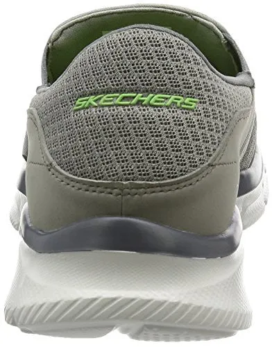 Skechers Sport Men's Equalizer Persistent Slip-On Sneaker, Gray, 9.5 M US