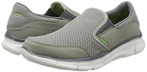 Skechers Sport Men's Equalizer Persistent Slip-On Sneaker, Gray, 9.5 M US