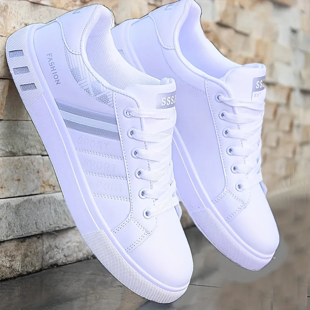 Stylish Comfort Shoes - Women's Casual Flat Sneakers for Everyday Wear - Durable, Sporty, and Fashionable Footwear with Breathable Design
