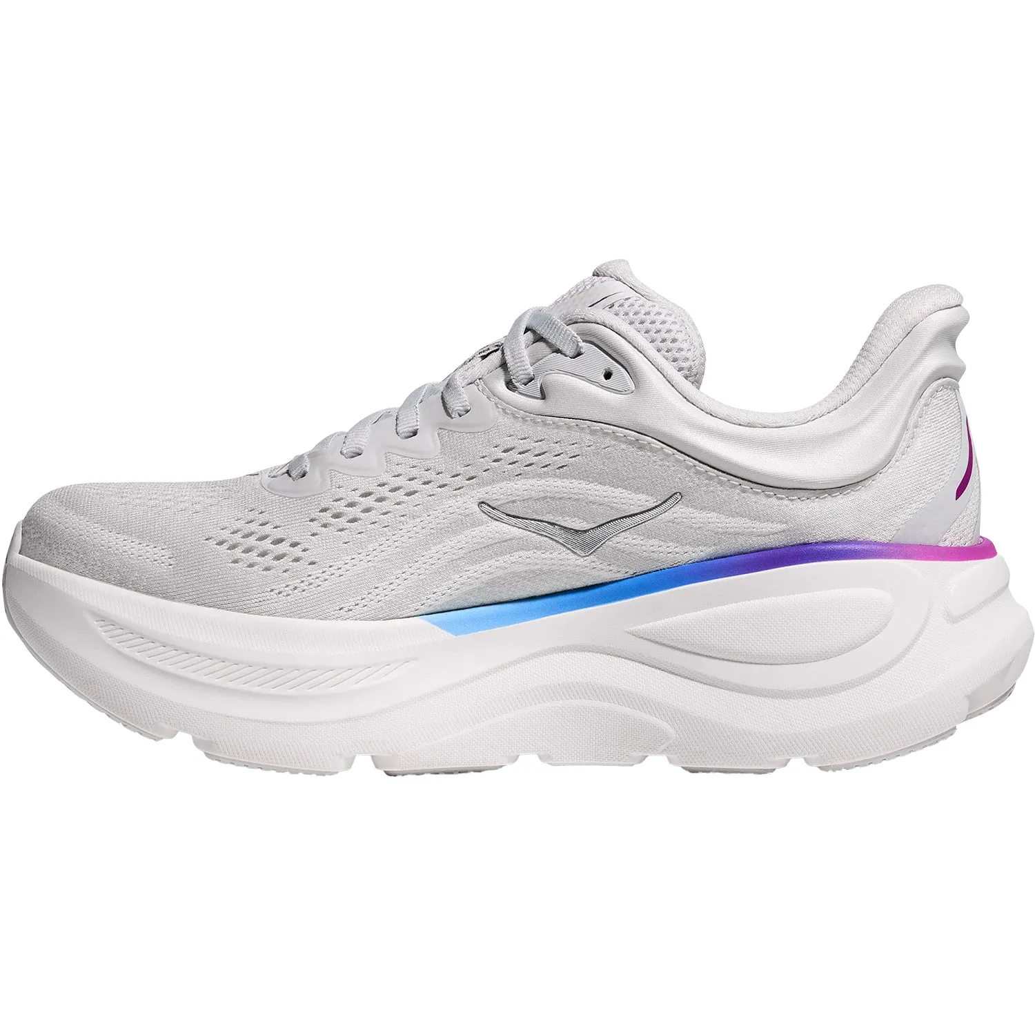Women's Hoka Bondi 9 Cosmic Grey/White Mesh