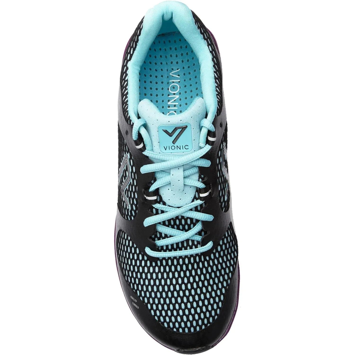 Women's Vionic Elation 1.0 Black/Teal Synthetic Mesh